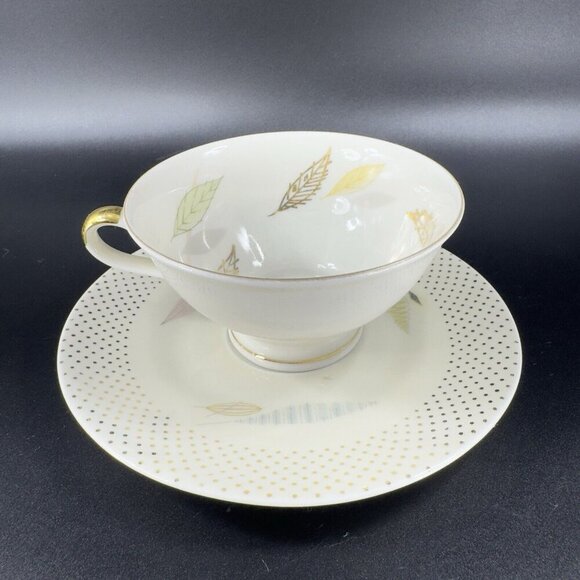 Antique Zeh Scherzer Bavaria Porcelain Teacup And Saucer Set Germany Vintage - Picture 13 of 14